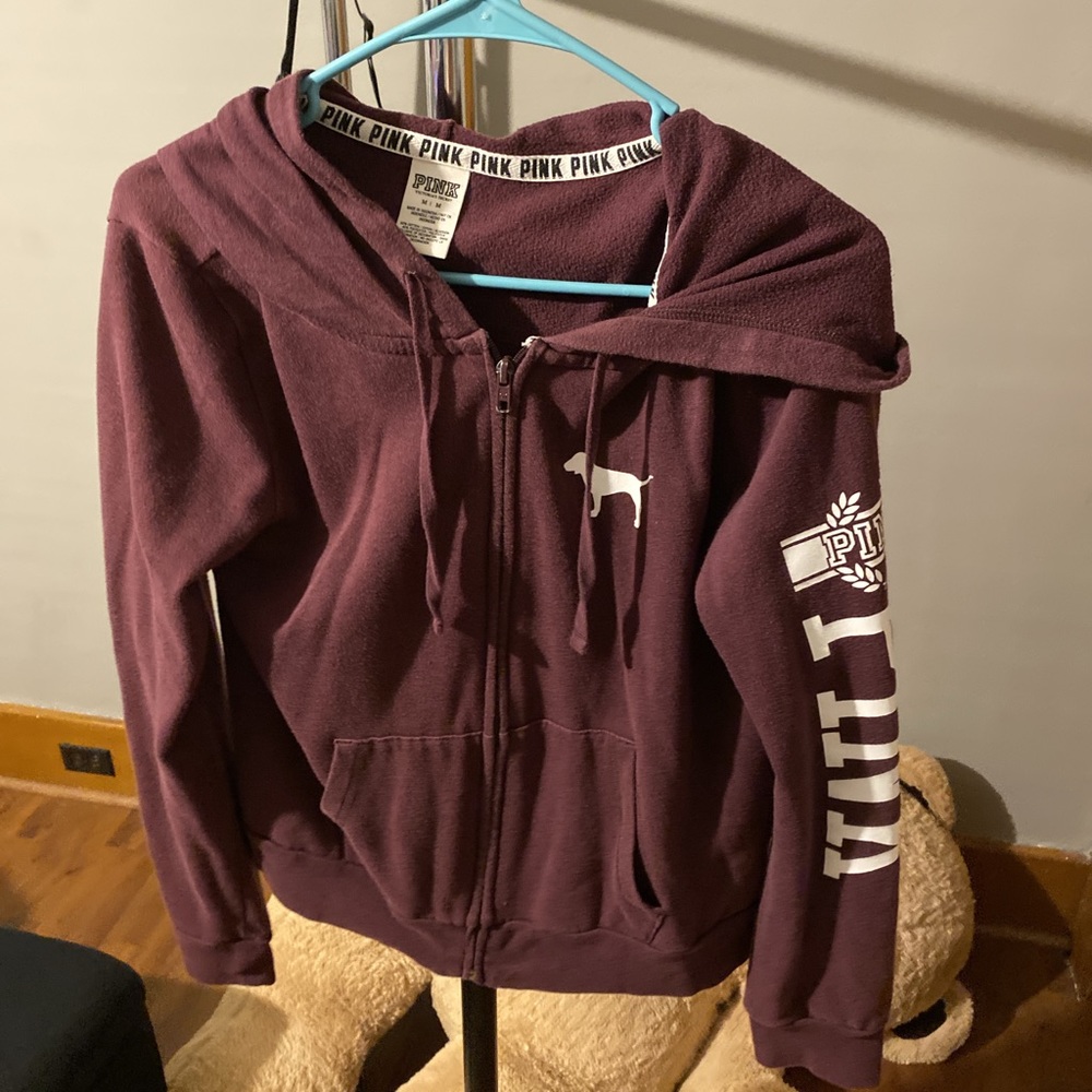 Maroon long sleeve hoodie